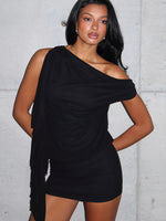 Sicilian Dreams Mini Dress Black