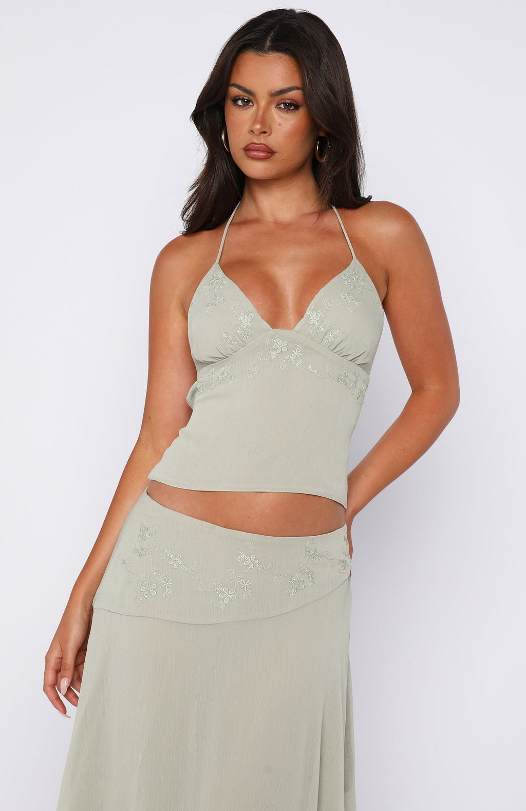 Hidden Grace Cami Top Sage