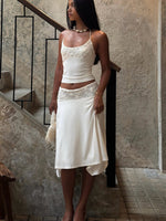 Cool Chaos Midi Skirt Off White