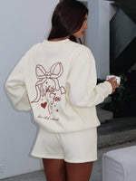 Love You Forever Oversized Sweater Cream