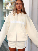 Ready To Go Zip Front Hoodie Lemon