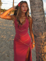 Hot To Handle Midi Dress Raspberry