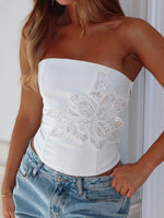 Martini Hour Strapless Bustier Cream