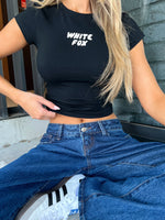 Break The Records Baby Tee Black