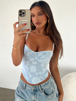 Broken Dreams Bustier Baby Blue