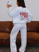 Capsule 9 Rodeo Crew Wide Leg Sweatpants Grey Marle