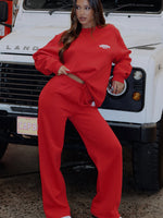 Capsule 9 Rodeo Crew Wide Leg Sweatpants Red
