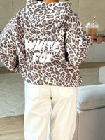 Offstage Printed Oversized Hoodie Leopard