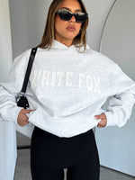 Shout It Out Oversized Hoodie Grey Marle