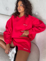 Test Drive Oversized Sweater Red