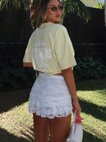 With Love Always Oversized Tee Lemon