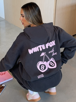 With Love In The Moment Oversized Hoodie Charcoal