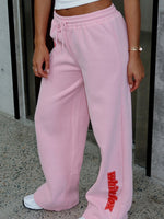 Ready To Go Wide Leg Sweatpants Pink