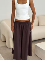 Lost In Your Love Maxi Skirt Chocolate