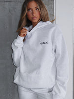 Match Your Words Oversized Hoodie Grey Marle