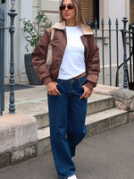 Bring The Style Low Rise Wide Leg Jeans Dark Blue