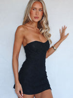 Raised Right, Lead Wrong Lace Mini Dress Black