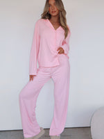 Pillow Talk Long Sleeve Pyjama Set Baby Pink