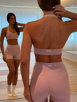 Keep Up High Waisted Shorts 4" Dusty Pink