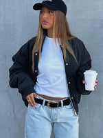 Soft Love Bomber Jacket Black