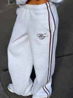 Studio 17 Raven Wide Leg Sweatpants Grey Marle