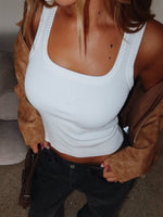 Wanting Problems Knit Top White