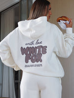 With Love Always Oversized Hoodie Cream