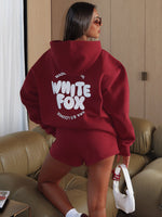 With Love For You Oversized Hoodie Burgundy