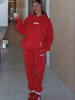 With Love In The Moment Sweatpants Red