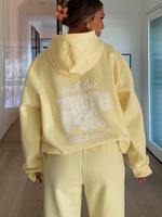 With Love Always Oversized Hoodie Lemon