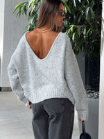 Softer Love Knit Sweater Grey Marle