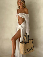Ocean Oasis Sarong White
