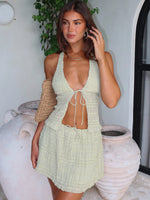 Hold Out Mini Skirt Matcha