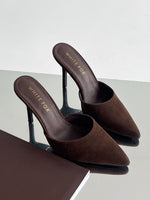Cyrilla Mules Chocolate