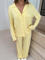 Pillow Talk Long Sleeve Pyjama Set Lemon
