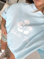 Own Your Glow Oversized Tee Blue