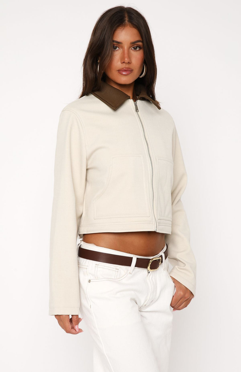 You Told Me Jacket Beige