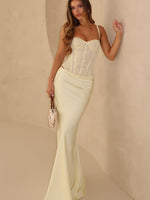 Forever Starts Now Maxi Skirt Lemon