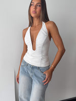 Angel Glow Halter Bustier Off White