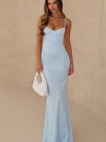 Blossom Belle Maxi Dress Blue