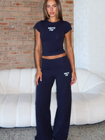 Break The Records Wide Leg Pants Navy