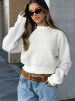 Can't Help Falling Knit Sweater White