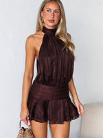Captivate My Focus Mini Dress Chocolate