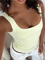 Chill Vibes Tank Top Lemon