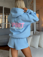 Club 14 Peyton Oversized Hoodie Blue