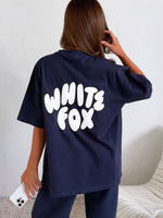 Club 14 Allie Oversized Tee Navy
