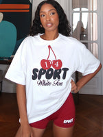 Club 14 Peyton Oversized Tee White