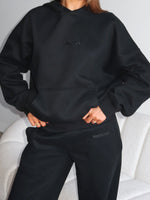 Come A Long Way Oversized Hoodie Black