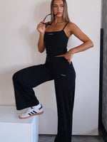 Core Strengths Wide Leg Pants Black