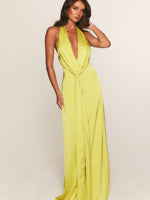 Delicate Delight Maxi Dress Chartreuse